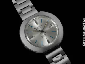 1970's Longines Admiral Retro Extra-Large Automatic Watch - Stainless Steel