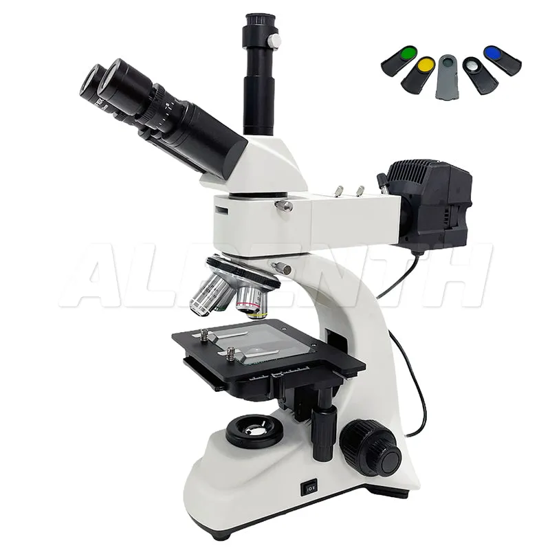 50X-1000X Trinocular Metallurgical Microscope with Polarization