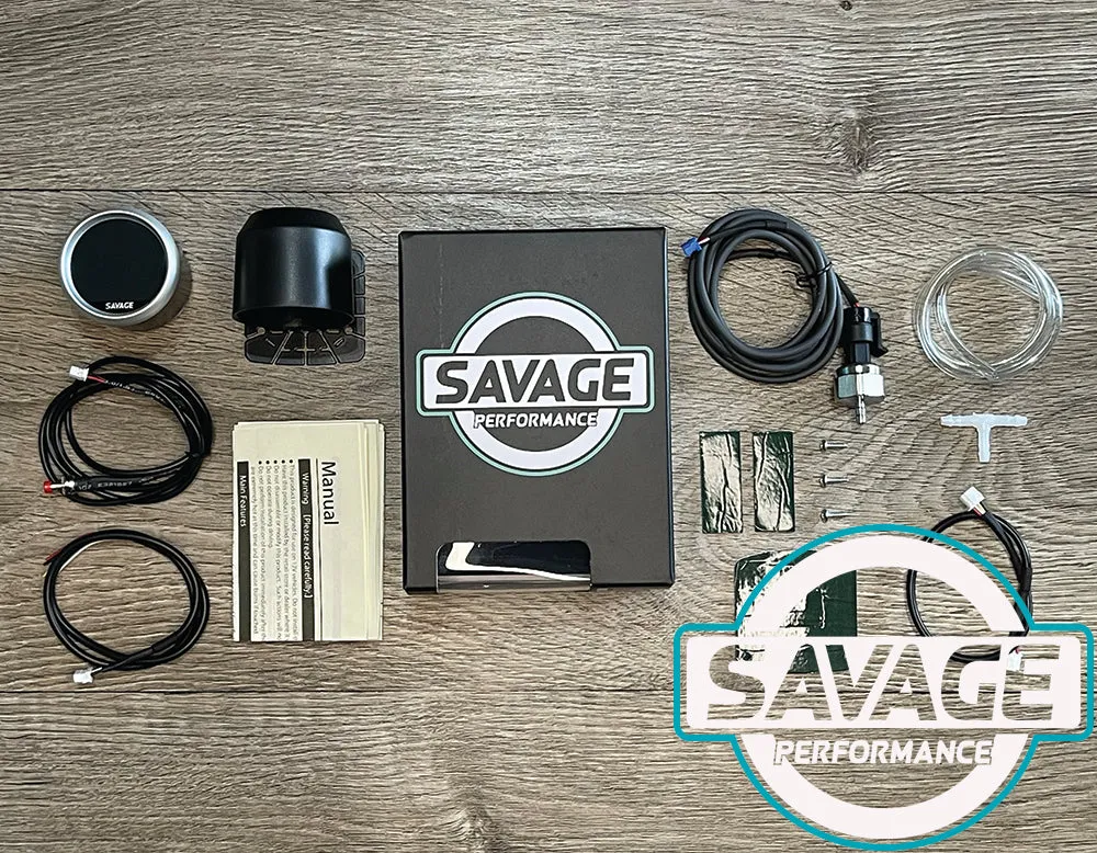 52mm Digital Savage 60 PSI Diesel Boost Gauge PSI 7 Colours