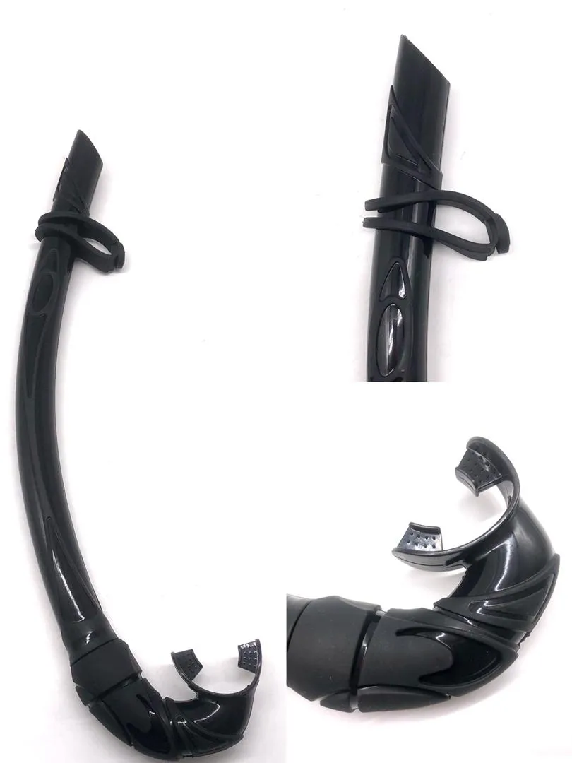 High Quality Black Silicone Snorkel