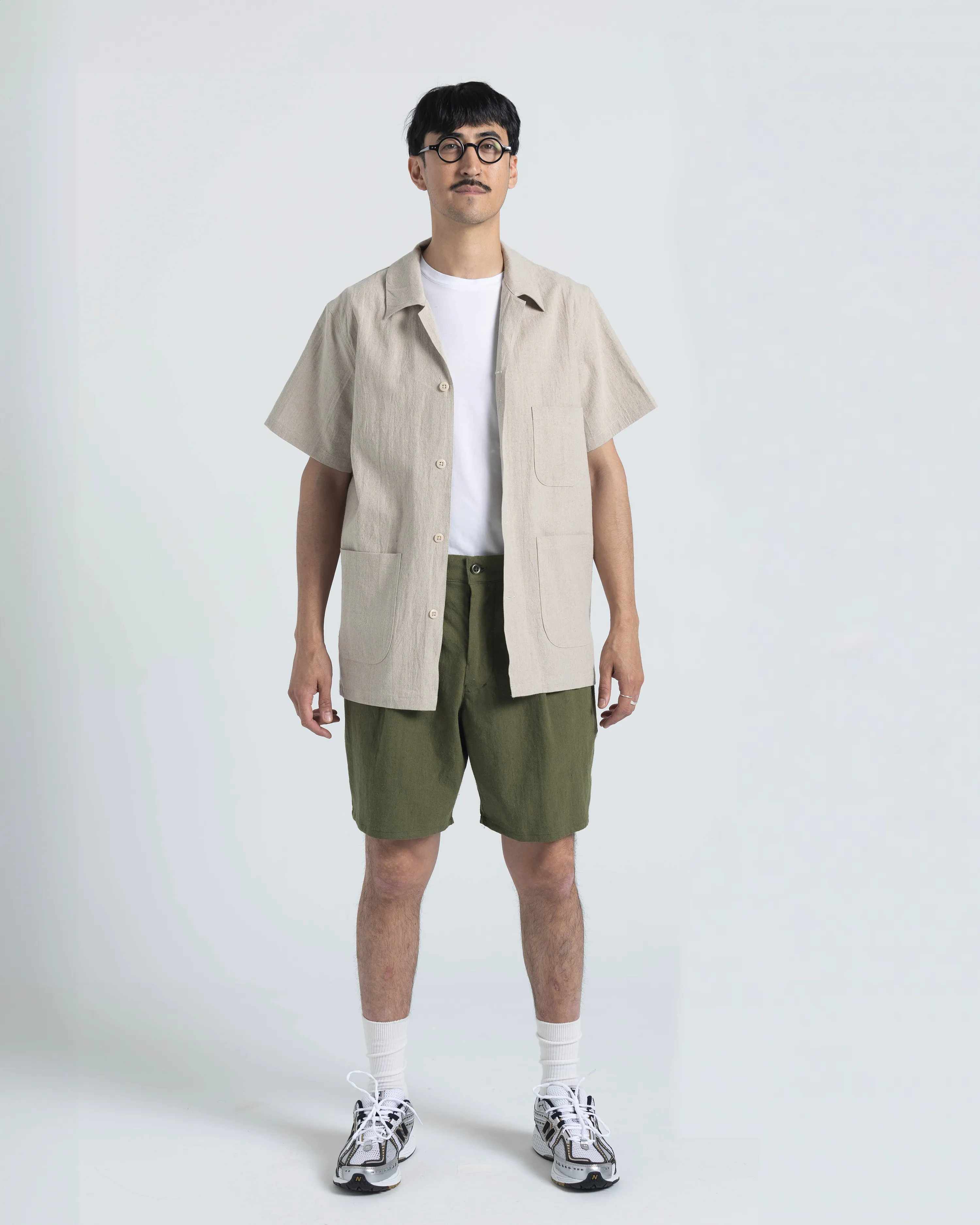 James SS Shirt - Natural Linen / Cotton
