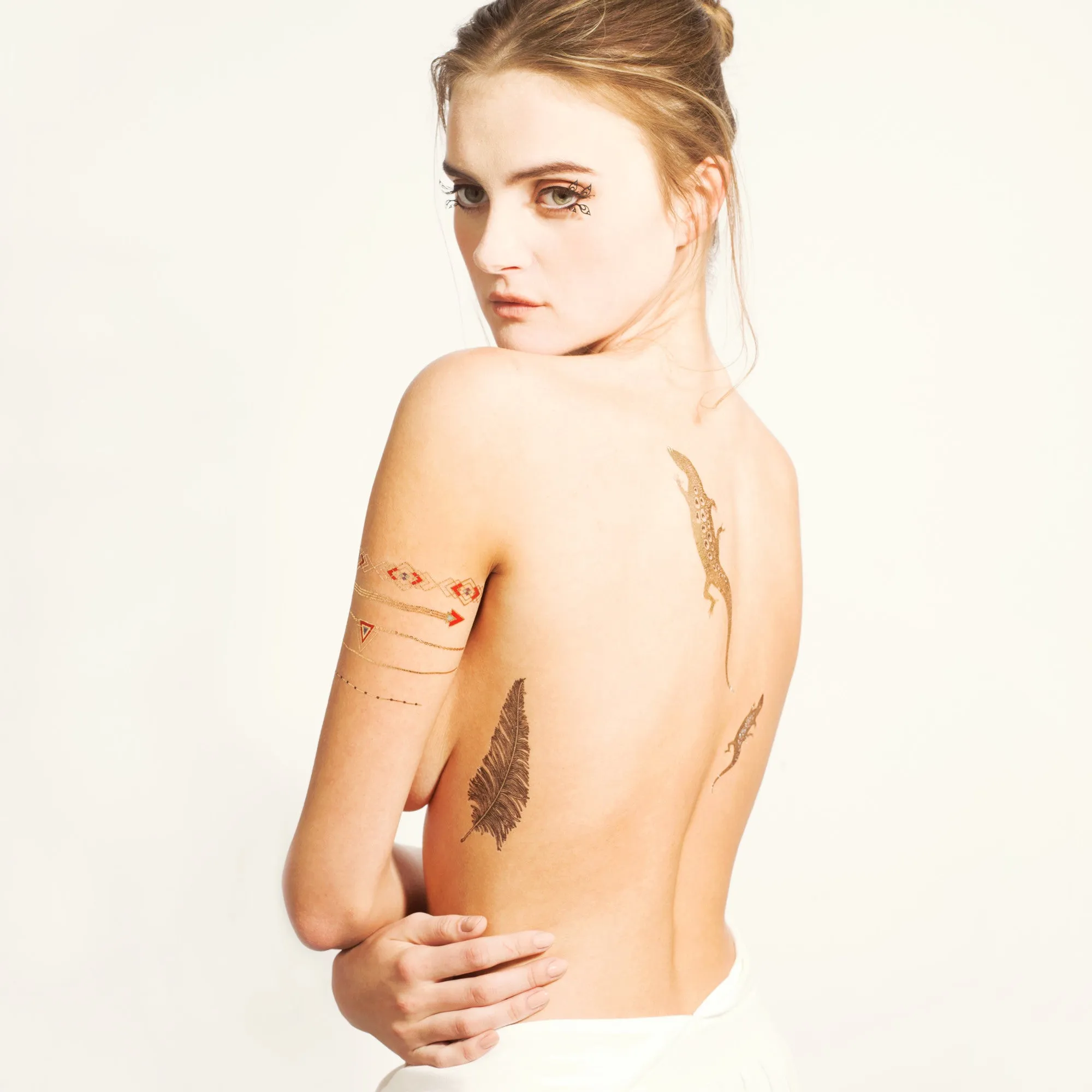 Lizards (Simoneone) Temporary Tattoo