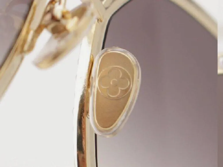 Louis Vuitton Gold Z6012U Pearl embellished Sunglasses