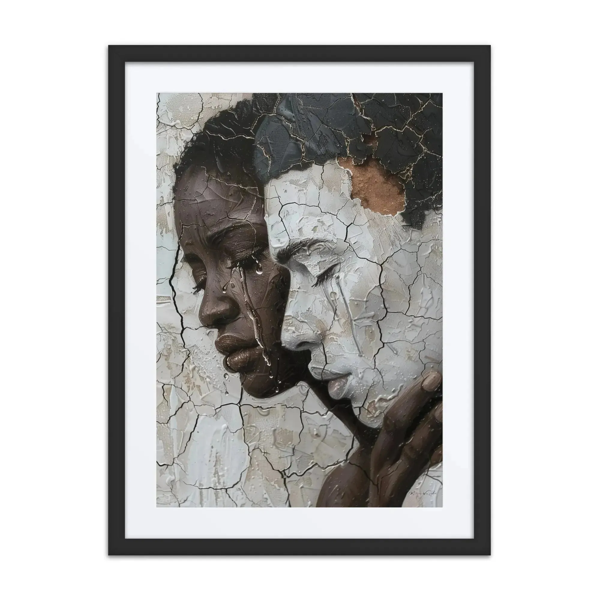 Luxury Framed Wall Art –The Embrace | Intimate Statement Artwork