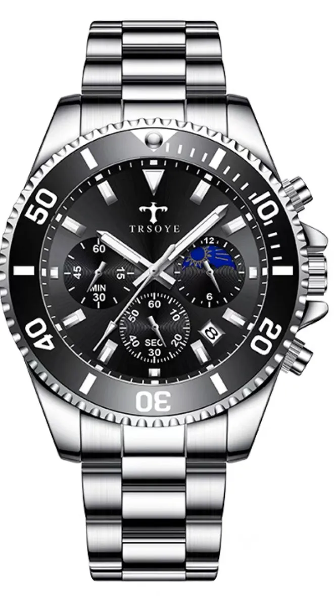 Luxury Unisex watch multifunctional watch 43mm with Japanese quartz movement.