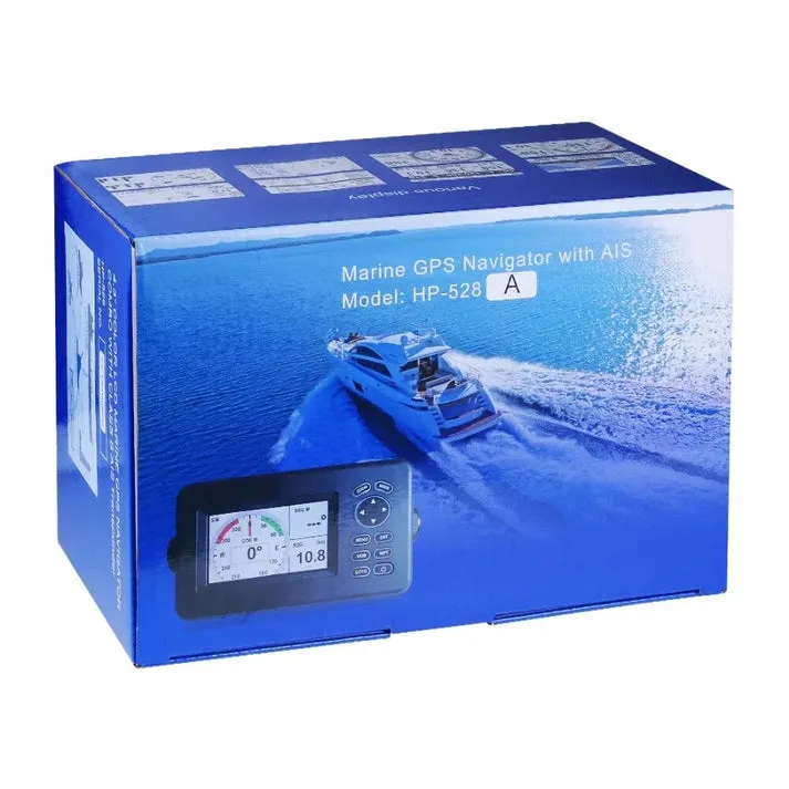 Matsutec HP-528A 4.3-inch Color LCD Chart Plotter Built-in Class B AIS Transponder Combo High Sensitivity Marine GPS Navigator (License Included)