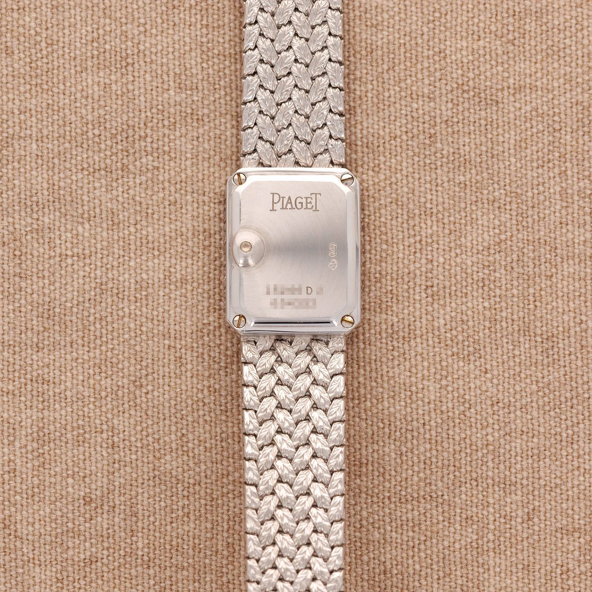 Piaget White Gold Bracelet Watch Ref. 45244 with Opal Dial