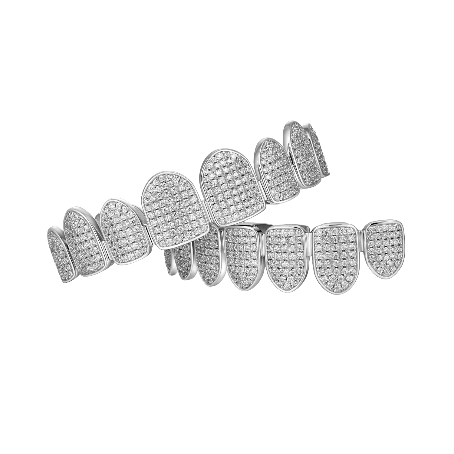Pre-made Iced Out Gold Grillz