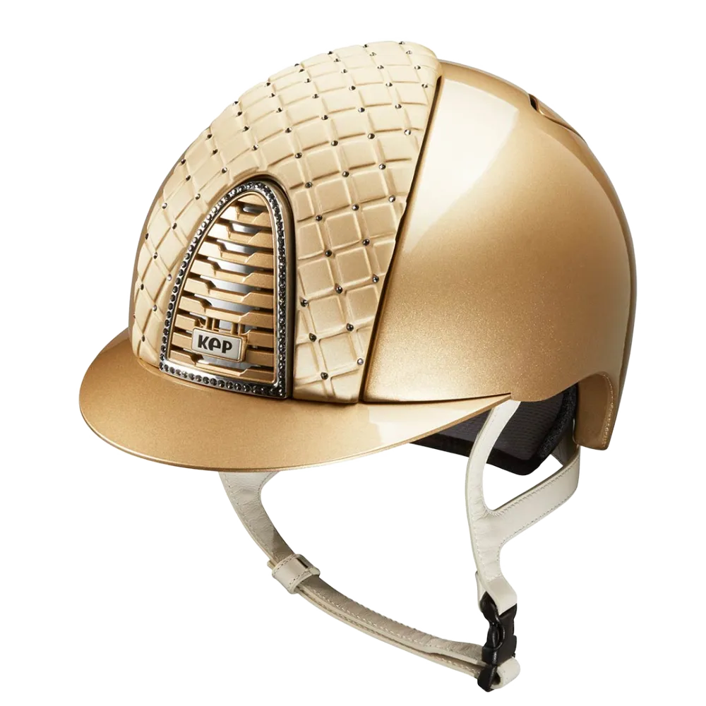 Riding Helmet Cromo 2.0 Metal - Sand Milano & Swarovski by KEP