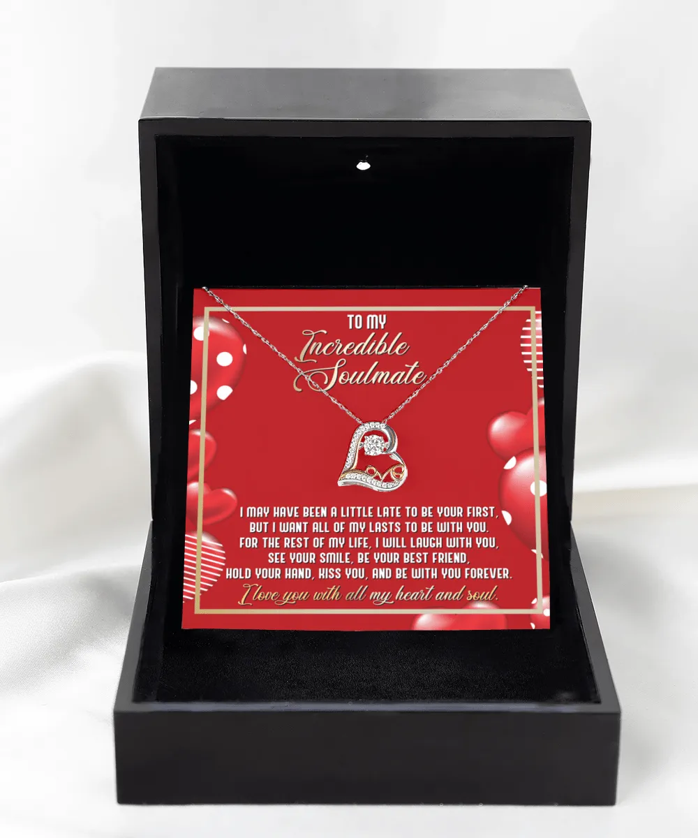 To My Incredible Soulmate Forever Yours | Love Dancing Necklace