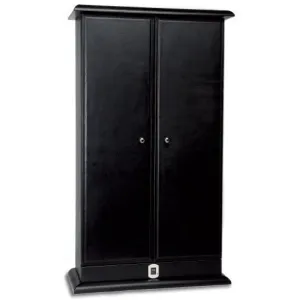 Underwood (London) - 30-Unit Biometric Cabinet in Black Leather